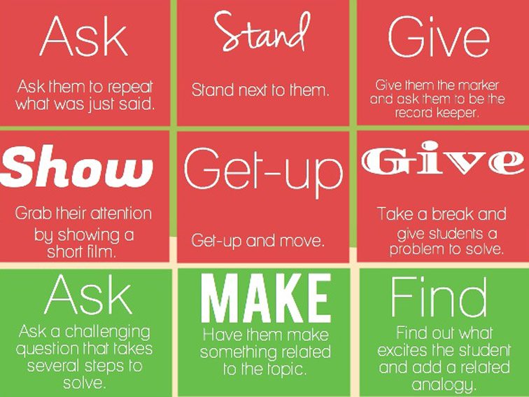 27 Ways To Respond When Students Don’t Pay Attention