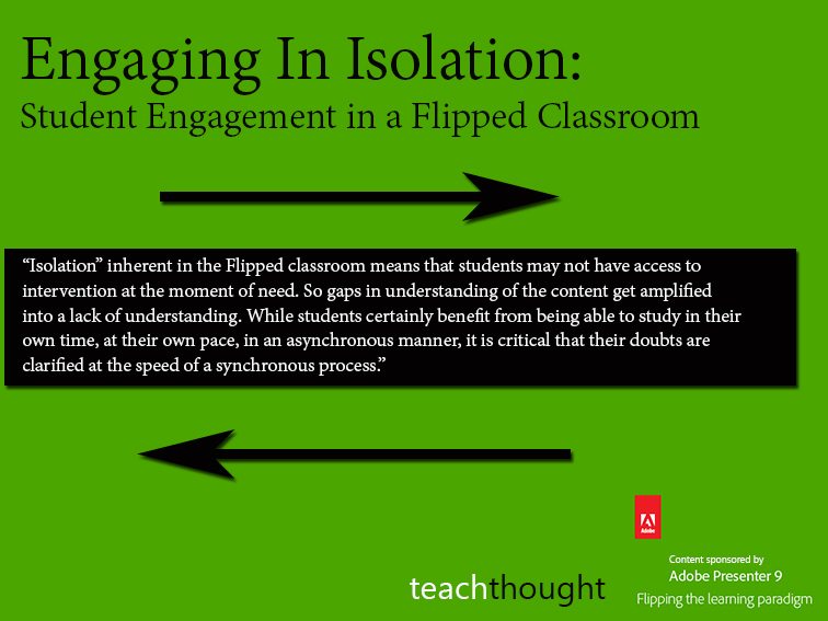 Engaging In Isolation: Student Engagement In A Flipped Classroom